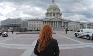 Photo of Dale Sky Jones outside of the U.S. Congress
