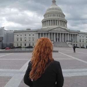Photo of Dale Sky Jones outside of the U.S. Congress
